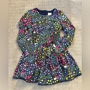 Disney Pink and Yellow Fit and Flare Dress with Bishop Sleeves